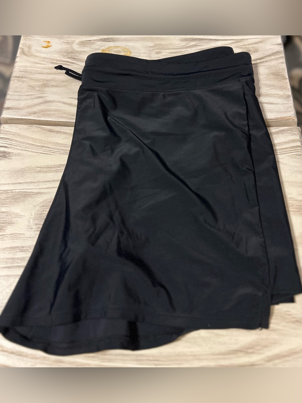 Women’s XXXL Black Swim Board Shorts Plus Size Drawstring Lined